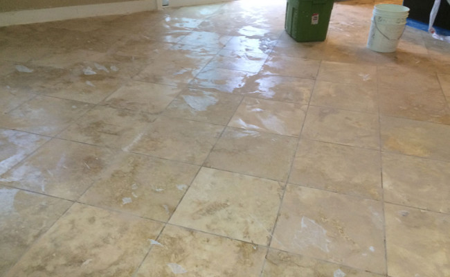 Travertine Restoration Process