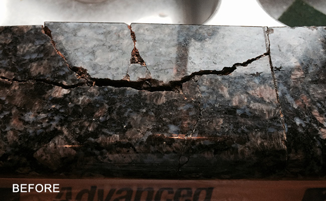 San Ramon Damaged Granite