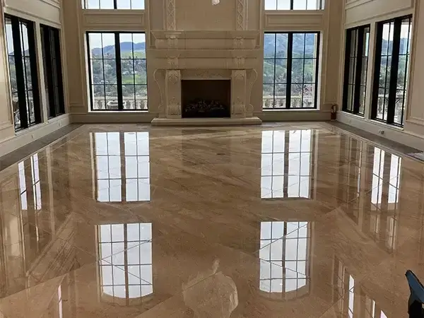 polished marble floor