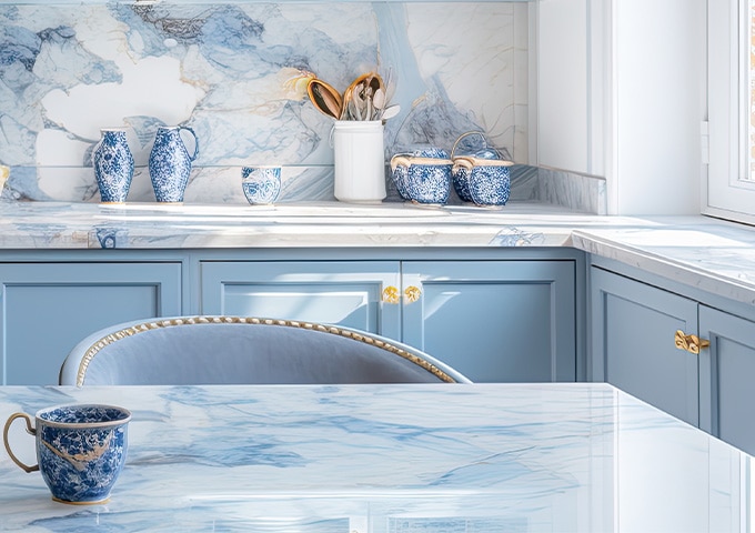 Beautiful marble kitchen